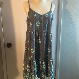 Pink Blush get and blue summer dress